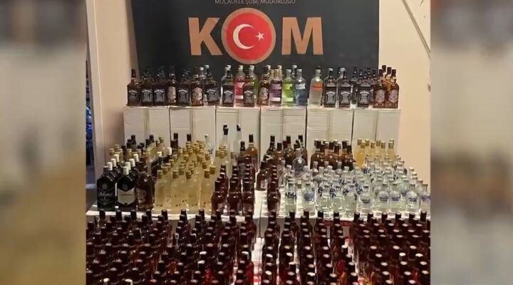 Bursa’da 5 bin 740 şişe sahte alkol ele geçirildi