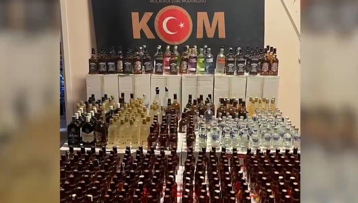 Bursa’da 5 bin 740 şişe sahte alkol ele geçirildi