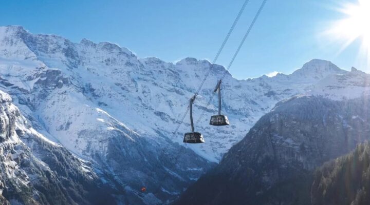 Dünyanın en dik teleferiği hizmete girdi: 4 dakikada Alpler’in zirvesinde