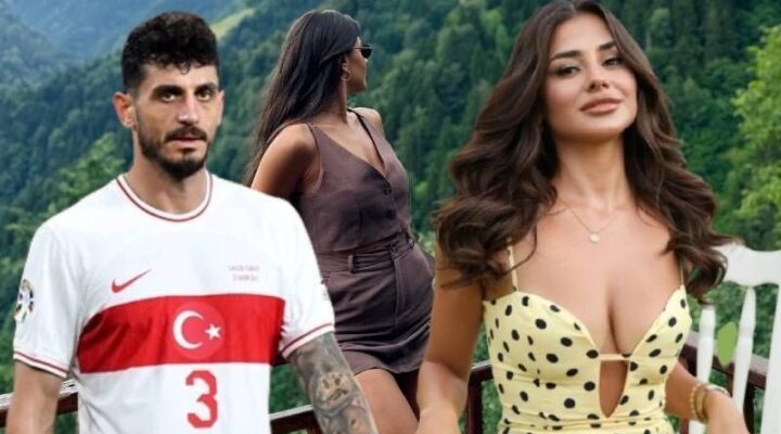 Milli futbolcu Samet Akaydin ile oyuncu Hazal Çağlar birlikteliğinden ilk fotoğraflar