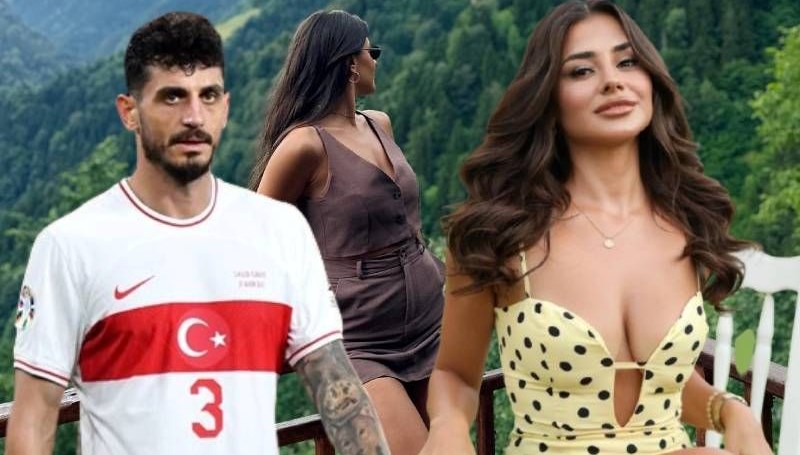 Milli futbolcu Samet Akaydin ile oyuncu Hazal Çağlar birlikteliğinden ilk fotoğraflar